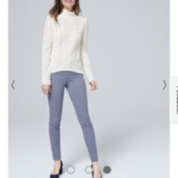 NWT White House Black Market Mid-Rise Skinny Ankle Jeans - Picture 3 of 4